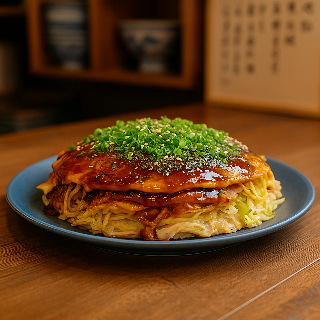 Hiroshima-style Okonomiyaki
